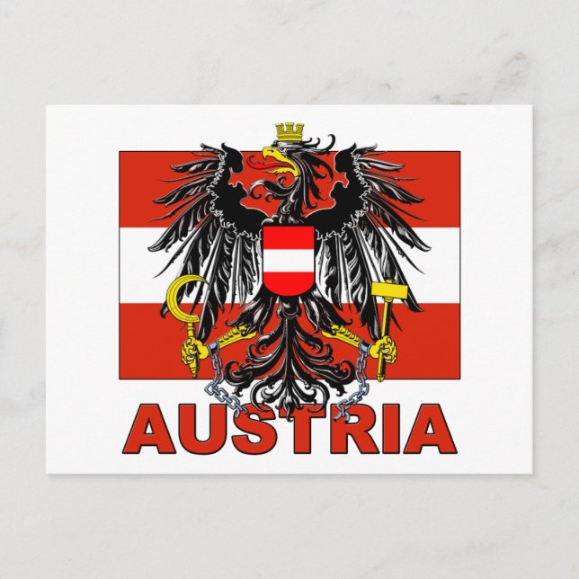 Postal Escudo de armas de Austria (Anverso)