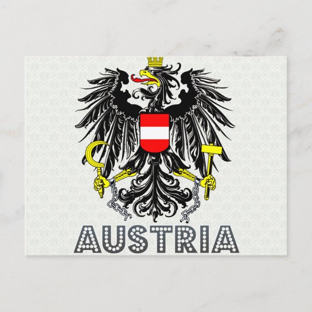 Postal Escudo de armas de Austria (Anverso)
