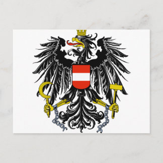 Postal Escudo de armas de Austria