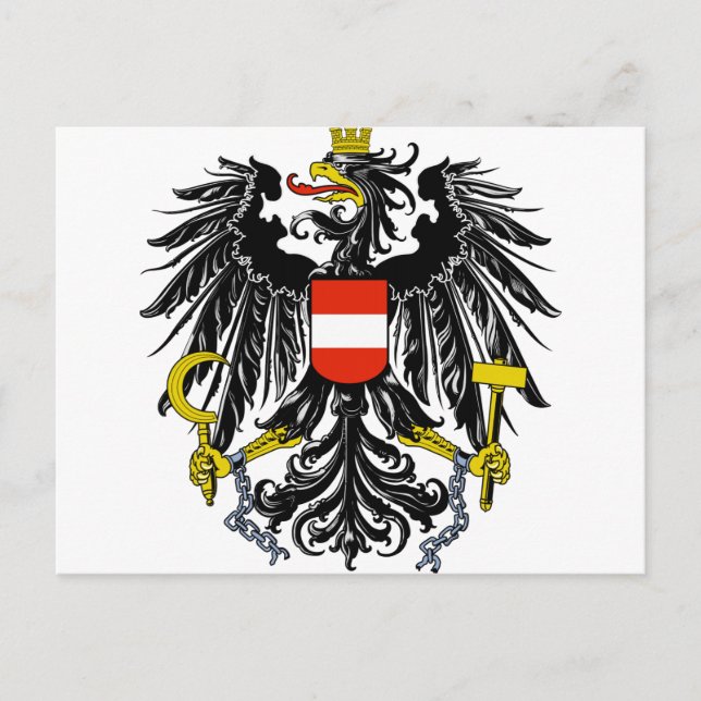 Postal Escudo de armas de Austria (Anverso)