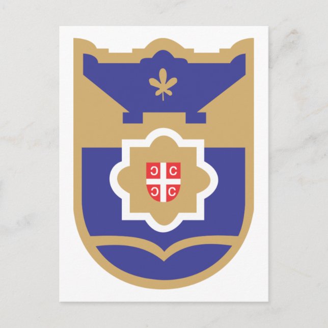 Postal Escudo de armas de Banja Luka (Anverso)