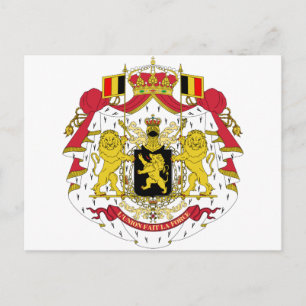 Postal Escudo de armas de Bélgica