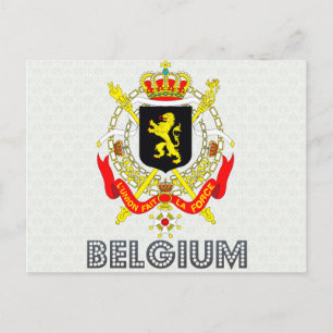 Postal Escudo de armas de Bélgica