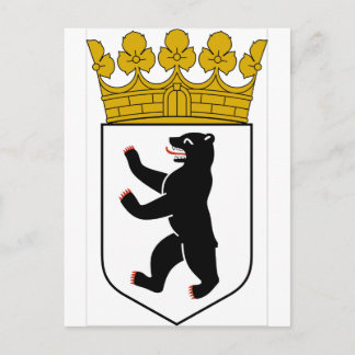Postal Escudo de armas de Berlín (Alemania)