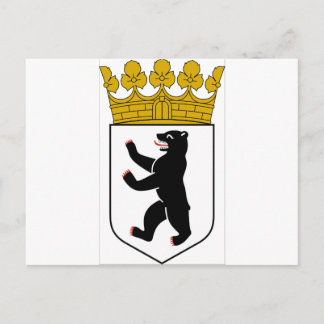 Postal Escudo de armas de Berlín (Alemania)