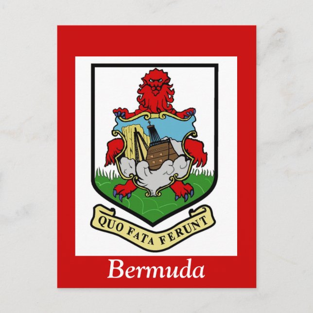 Postal Escudo de Armas de Bermudas (Anverso)