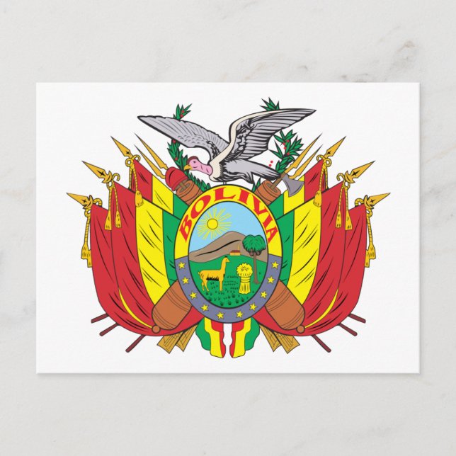 Postal Escudo De Armas De Bolivia (Anverso)
