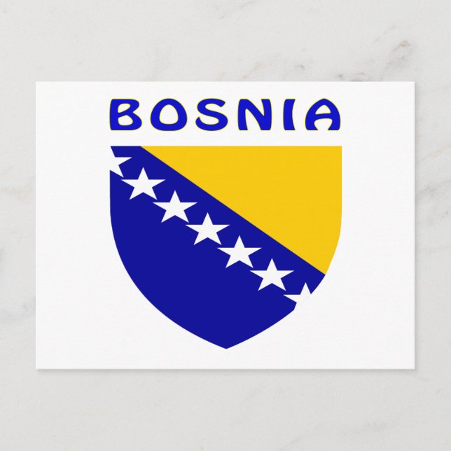 Postal Escudo De Armas De BOSNIA (Anverso)