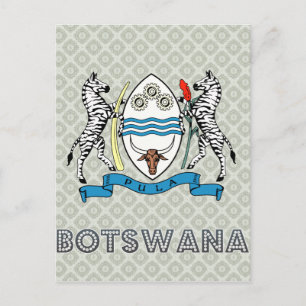 Postal Escudo de armas de Botswana