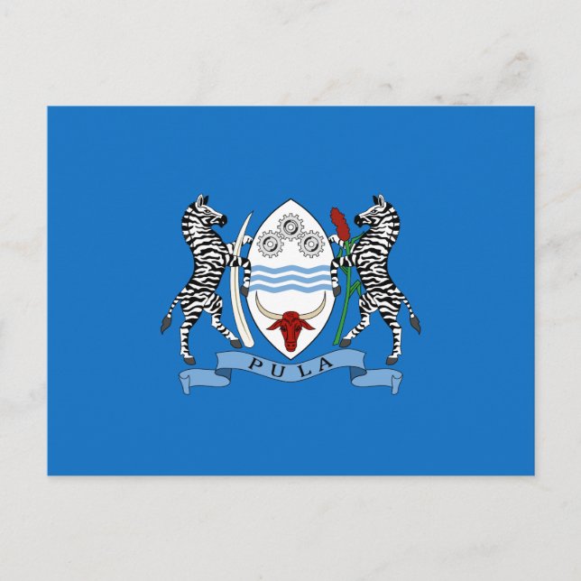 Postal Escudo de armas de Botswana (Anverso)
