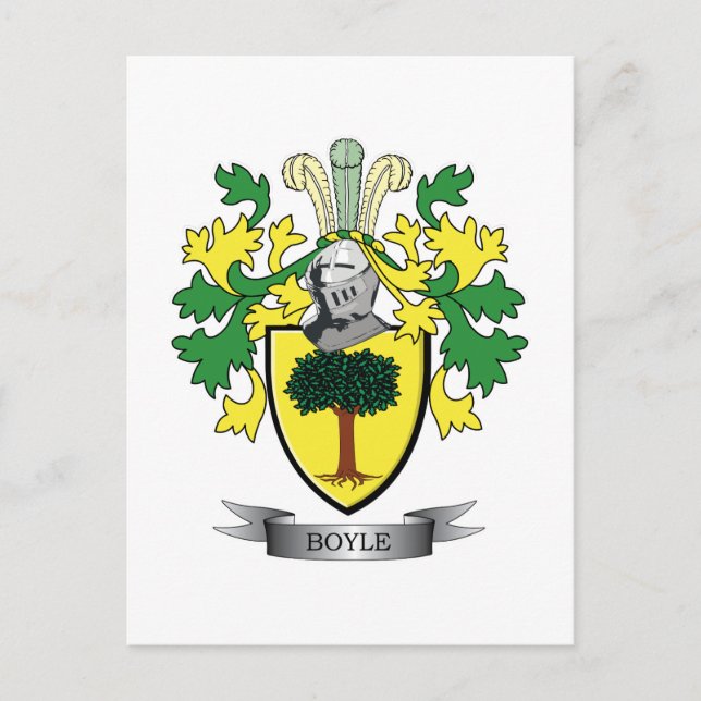 Postal Escudo de armas de Boyle (Anverso)