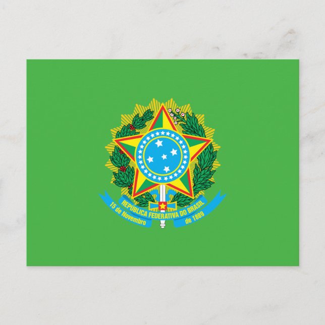 Postal Escudo de armas de Brasil (Anverso)