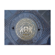 Escudo de armas de Budapest con cubierta de alcant