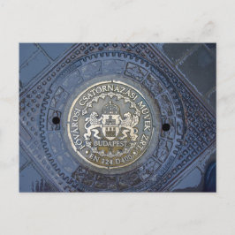 Postal Escudo de armas de Budapest con cubierta de alcant