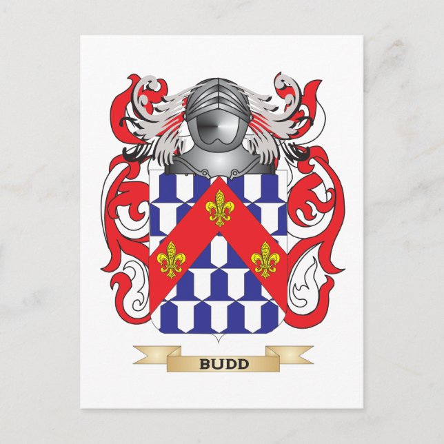 Postal Escudo de armas de Budd (escudo familiar) (Anverso)
