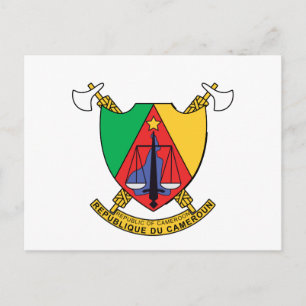 Postal Escudo de armas de Camerún