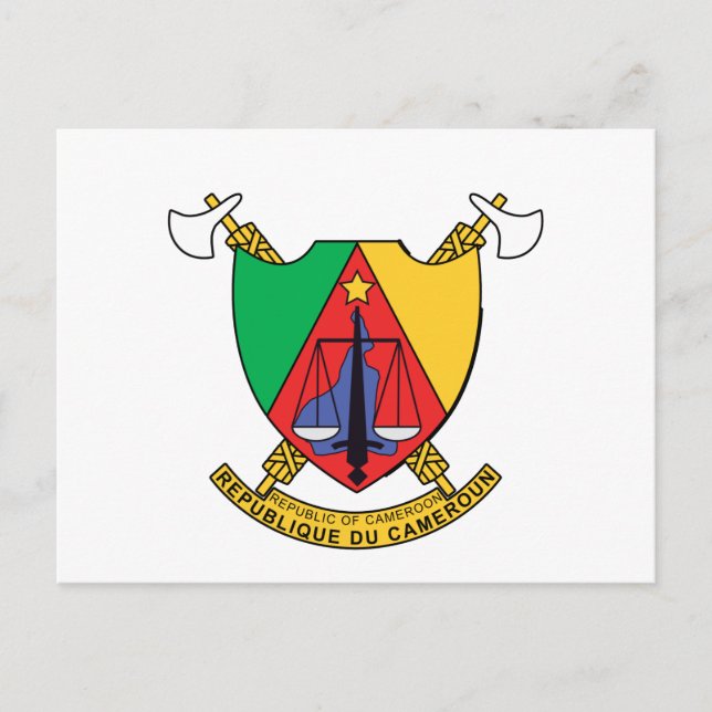 Postal Escudo de armas de Camerún (Anverso)