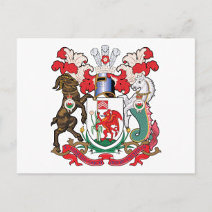 Postal Escudo de armas de Cardiff