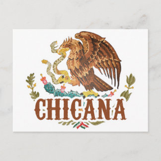 Postal Escudo de armas de Chicana México