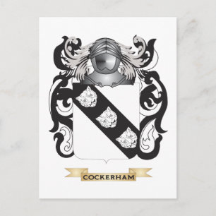 Postal Escudo de armas de Cockerham
