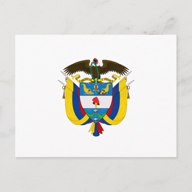 Postal Escudo de armas de Colombia (Anverso)