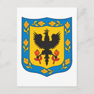 Postal Escudo de armas de Colombia en Bogotá