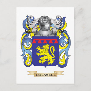 Postal Escudo de armas de Colwell