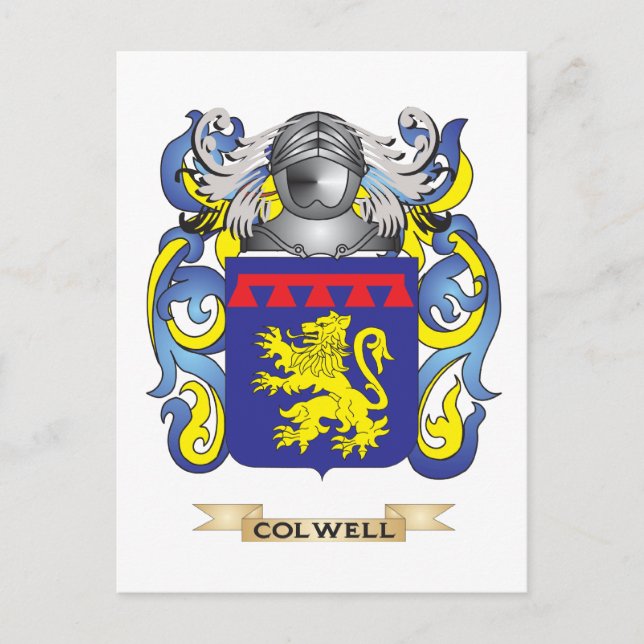 Postal Escudo de armas de Colwell (Anverso)