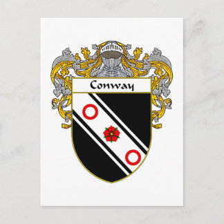 Postal Escudo de armas de Conway (Mantled)