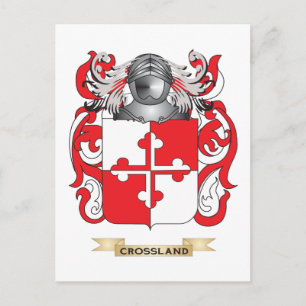 Postal Escudo de armas de Crossland