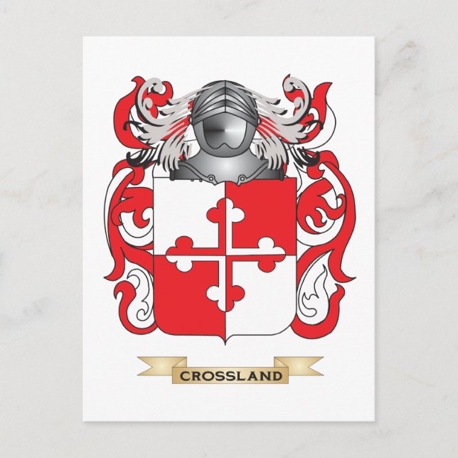 Postal Escudo de armas de Crossland (Anverso)