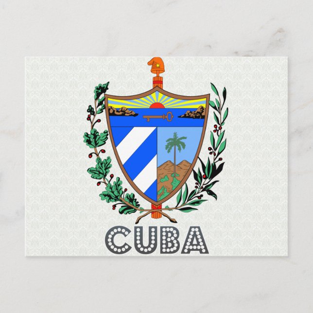 Postal Escudo de armas de Cuba (Anverso)