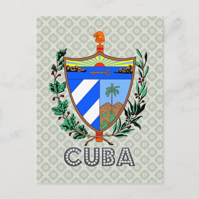 Postal Escudo de armas de Cuba (Anverso)