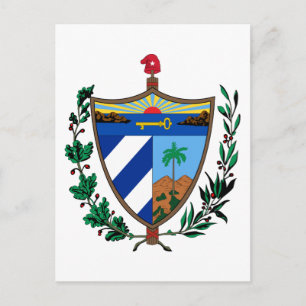 Postal escudo de armas de cuba