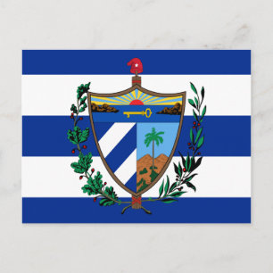 Postal escudo de armas de cuba