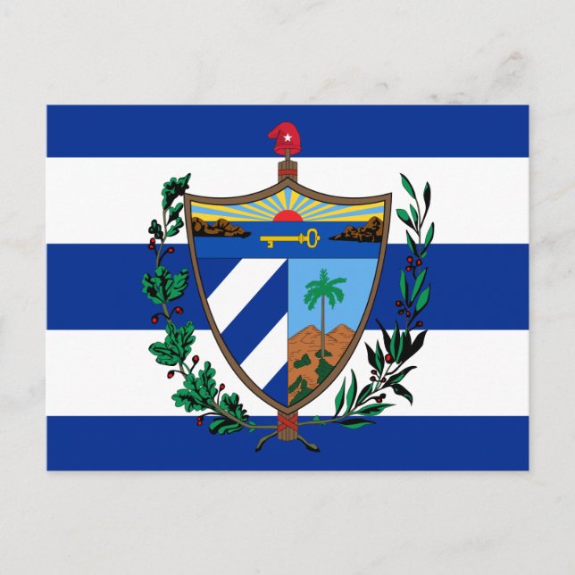 Postal escudo de armas de cuba (Anverso)