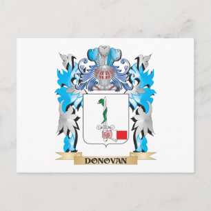 Postal Escudo de armas de Donovan - escudo familiar