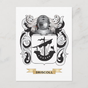 Postal Escudo de armas de Driscoll