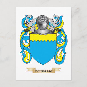 Postal Escudo de armas de Dunham