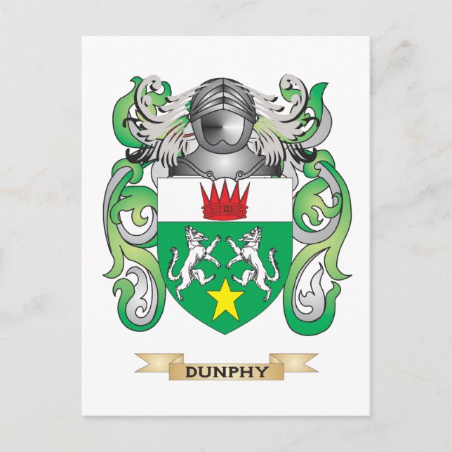 Postal Escudo de armas de Dunphy (Anverso)