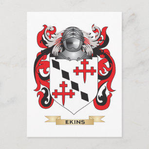 Postal Escudo de armas de Ekins