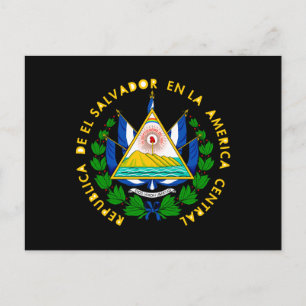 Postal Escudo de armas de El Salvador