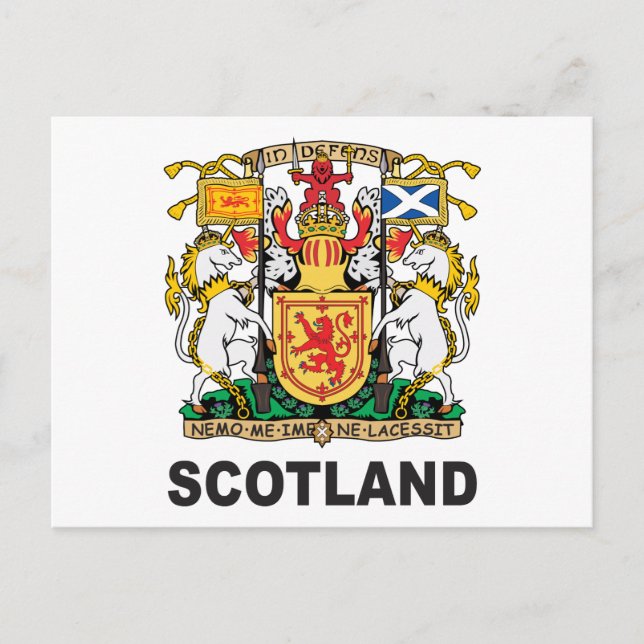 Postal Escudo De Armas De Escocia (Anverso)