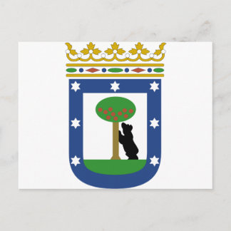 Postal Escudo de armas de España de Madrid