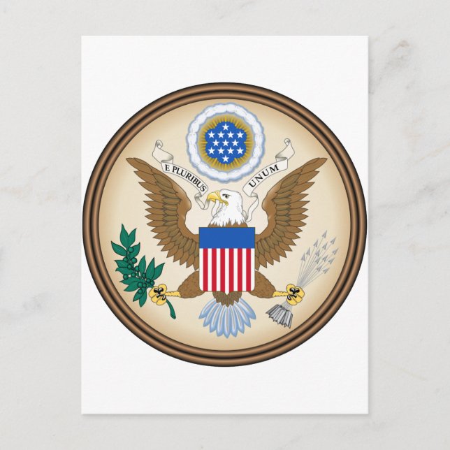 Postal Escudo de armas de Estados Unidos (Anverso)