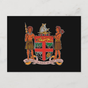 Postal Escudo de armas de Fiji