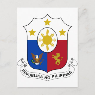 Postal Escudo de armas de Filipinas