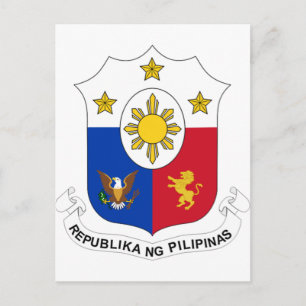 Postal Escudo de armas de Filipinas