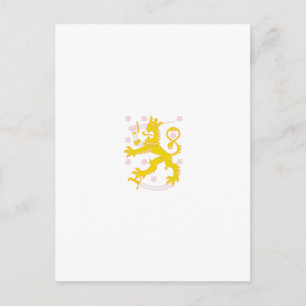 Postal Escudo de armas de Finlandia