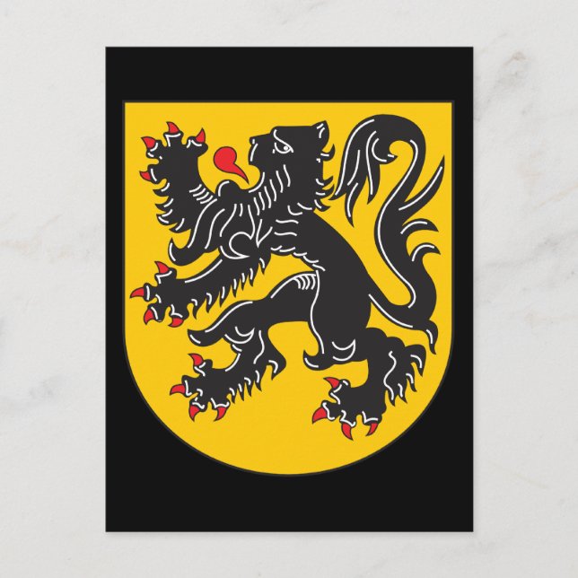 Postal Escudo De Armas De Flandes (Anverso)